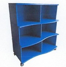 Mobile Shaped Bookcase